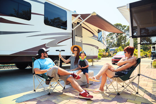 A family that is looking for a place to park their RV to live