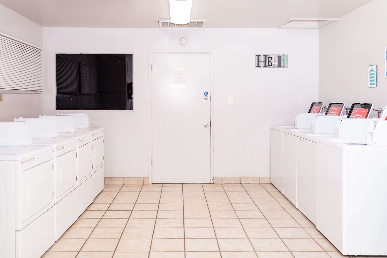 Laundry area for RV tenants in Smoke Tree